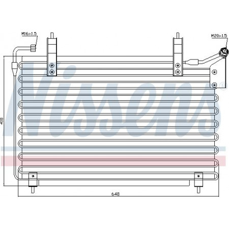 Kondensator, Klimaanlage JAGUAR XJ (X300, X330), Limousine, 09.1994 - 12.1999 Nissens 94399