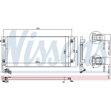 Kondensator. Klimaanlage Kondensator A-C 650x311x16 MAN E2000 F2000 01.94- MAN E2000 (T46 / F2000), 05.2000 - Nissens 94341