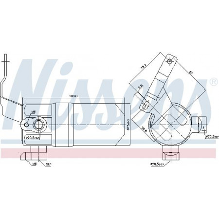 Déshydrateur de climatisation AUDI A8 D3 6.0 12.03-07.10 AUDI A8 II (4E2, 4E8), Berline, 10.2002 - 12.2010 Nissens 95552