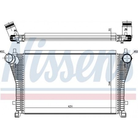 Intercooler. compressor Intercooler AUDI A3 Q2 Q3 TT CUPRA FORMENTOR SEAT ATECA LEON LEON SC LEON ST TARRACO SKODA KAROQ KO SEAT ATECA (KH7, KHP), Crossover, 04.2016 - Nissens 96494