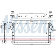 Intercooler. Intercooler compressor TOYOTA AURIS AVENSIS COROLLA VERSO 2.0D-2.2D 10.06-10.18 TOYOTA AURIS (_E18_), Touring, 07.2013 - 12.2018 Nissens 96401