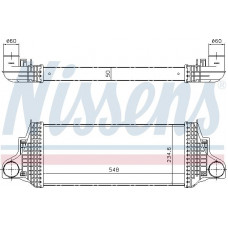 Intercooler. Compressor intercooler MERCEDES GL X164 M W164 R W251 V251 3.0D 07.05-12.14 MERCEDES-BENZ GL-CLASS (X164), Crossover, 09.2006 - 12.2012 Nissens 96419