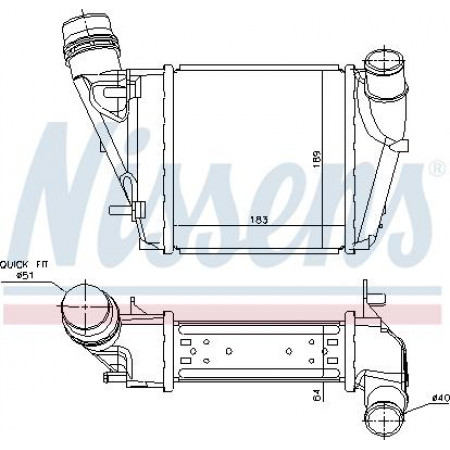 Intercooler. compresor Intercooler RENAULT TWINGO II WIND 1.2-1.5D-1.6 03.07- RENAULT WIND (E4M_), Sabrioleta, 07.2010 - Nissens 96410