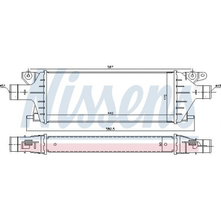 Ladeluftkühler. Ladeluftkühlerkompressor FIAT SEDICI SUZUKI SX4 2.0D 06.06- FIAT SEDICI (FY_), Crossover, 06.2006 - 10.2014 Nissens 96484