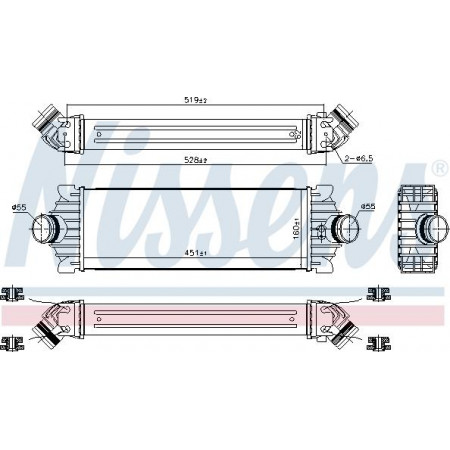 Ladeluftkühler. Ladeluftkühlerkompressor FORD TOURNEO CUSTOM V362 TRANSIT TRANSIT CUSTOM V362 TRANSIT V363 1.0H-2.2D 09.11- FORD TRANSIT (FM_, FN_, FF_), Tragrahmen, 04.2006 - 12.2014 Nissens 96486