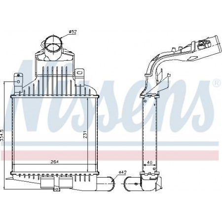Intercooler. Intercooler compressor OPEL ASTRA H ASTRA H GTC ZAFIRA B ZAFIRA B-MINIVAN 1.6-1.6CNG-2.0 03.04-04.15 VAUXHALL ASTRA Mk V (A04), Touring, 08.2004 - 10.2012 Nissens 96591