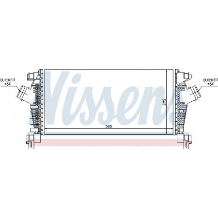 Intercooler. Intercooler compressor OPEL ASTRA J ASTRA J GTC CASCADA 1.3D-1.7D 09.09- OPEL ASTRA J (P10), Estate Van, 09.2009 - 10.2015 Nissens 96556