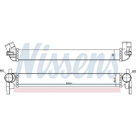 Intercooler. Compressor intercooler AUDI A1 SEAT IBIZA IV IBIZA IV SC IBIZA IV ST TOLEDO IV SKODA FABIA II RAPID ROOMSTER R SEAT TOLEDO IV (KG3), Hatchback, 07.2012 - 04.2019 Nissens 96566