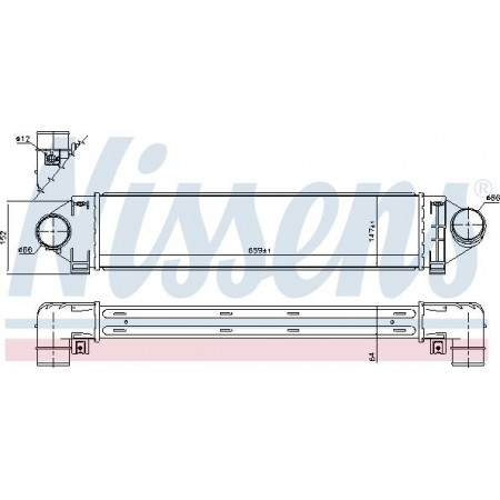 Ladeluftkühler. Ladeluftkühlerkompressor VOLVO C30 S80 II V40 V70 III XC70 II FORD C-MAX C-MAX II FOCUS C-MAX FOCUS II FOCUS III FORD C-MAX (DM2), Dubita, 02.2007 - 09.2010 Nissens 96561