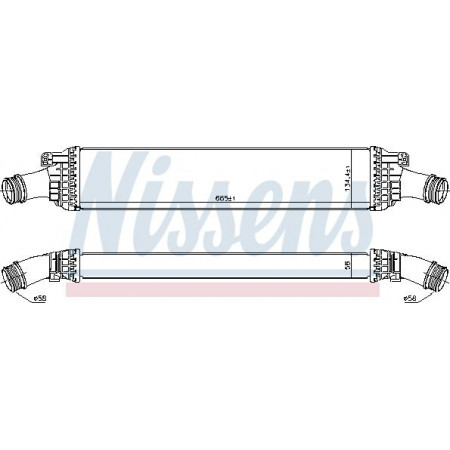 Intercooler. Compressor intercooler AUDI A4 ALLROAD B8 A4 B8 A5 A6 C7 A7 Q5 PORSCHE MACAN 1.8-3.0 10.07-09.18 AUDI A6/S6 IV (4G2, 4GC, C7), Sedan, 11.2010 - 09.2018 Nissens 96567