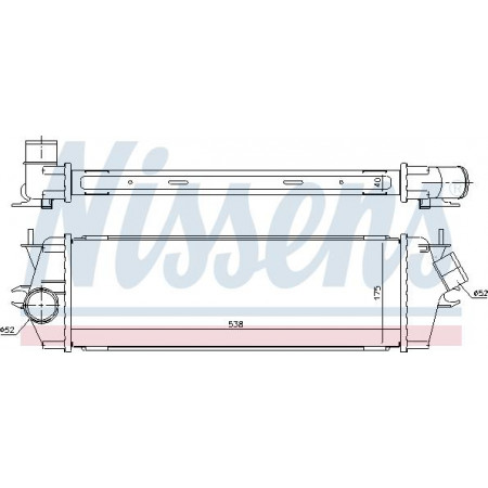 Ladeluftkühler. Kompressor Ladeluftkühler OPEL VIVARO A RENAULT TRAFIC II 2.0D-2.5D 04.03- OPEL VIVARO A (X83), Tragrahmen, 08.2001 - Nissens 96583
