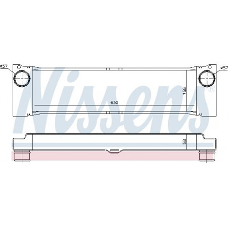 Intercooler. Compressore Intercooler MERCEDES VIANO W639 VITO - MIXTO W639 VITO W639 2.0D-2.2D-3.0D 09.03- MERCEDES-BENZ VITO (W639), Autobus, 09.2003 - Nissens 96531