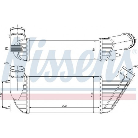 Interkoeler. compressor Intercooler CITROEN C8 JUMPY FIAT SCUDO ULYSSE LANCIA PHEDRA PEUGEOT 807 EXPERT EXPERT TEPEE TOYOTA TOYOTA PROACE I (MDX_), Van, 06.2013 - 03.2016 Nissens 96609