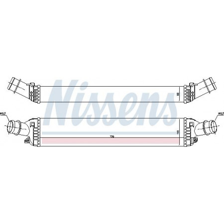 Intercooler. Compressor intercooler AUDI A4 ALLROAD B8 A4 B8 A5 A6 ALLROAD C7 A6 C7 A7 A8 D4 Q5 PORSCHE MACAN 2.0-3.0D 06.0 AUDI A6 Avant (4G5, 4GD, C7), Touring, 05.2011 - 09.2018 Nissens 96618