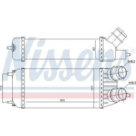 Ladeluftkühler. Ladeluftkühler-Kompressor CITROEN JUMPY FIAT SCUDO ULYSSE LANCIA PHEDRA PEUGEOT EXPERT EXPERT TEPEE TOYOTA PROACE TOYOTA PROACE I (MDX_), Van, 06.2013 - 03.2016 Nissens 96613