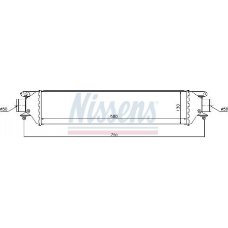 Interkoeler. koeler luchtinlaatcompressor Fiat Linea 1.4 T-JET 07 - FIAT LINEA (323_, 110_), Sedan, 10.2006 - Nissens 96630
