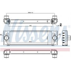 Intercooler. Compressore intercooler FORD TRANSIT 2.2D-3.2D 09.07-12.14 FORD TRANSIT (FD_, FB_, FS_, FZ_, FC_), Autobus, 04.2006 - 12.2014 Nissens 96066