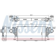 Intercooler. Intercooler compressor MERCEDES GL X166 GLE C292 GLE W166 GLS X166 M W166 3.0D 06.11-10.19 MERCEDES-BENZ GLE (W166), Crossover, 04.2015 - 10.2018 Nissens 961458