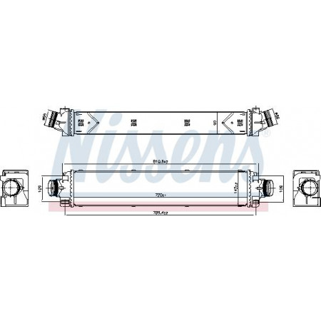 Intercooler. compresor Intercooler AUDI A4 ALLROAD B9 A4 B9 A5 A6 ALLROAD C8 A6 C8 A7 Q5 3.0D-3.0DH 11.16- Nissens 961467