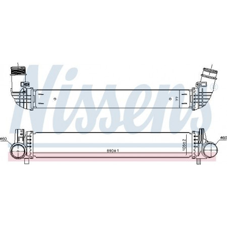 Aspirazione radiatore aria Intercooler AUDI A1 VW POLO VI 2.0 11.17- AUDI A1 (GBA), Sportback, 07.2018 - Nissens 961481