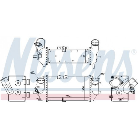 Intercooler. compresor Supply air cooler fits. HYUNDAI I20 ACTIVE I20 II KIA RIO IV STONIC 1.0 09.15- Nissens 961488