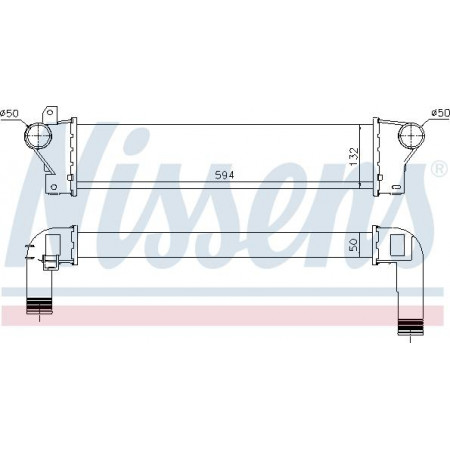 Ladeluftkühler. Ladeluftkühlerkompressor LAND ROVER FREELANDER I 2.0D 11.00-10.06 LAND ROVER FREELANDER (L314), Crossover, 02.1998 - 10.2006 Nissens 961425