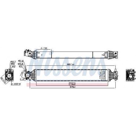 Ladeluftkühler. Ladeluftkühlerkompressor HONDA CR-V IV CR-V V 1.5-2.4 09.15- HONDA CR-V IV (RM_), Crossover, 01.2012 - Nissens 961542