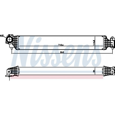 Interkoeler. Intercoolercompressor HONDA CIVIC X 1.0-1.5 08.16- HONDA CIVIC X (FC_), Sedan, 09.2015 - Nissens 961527