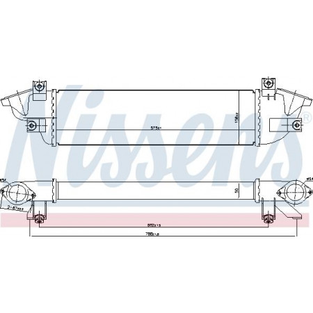 Air cooler intake Intercooler FIAT FULLBACK MITSUBISHI L200 - TRITON PAJERO SPORT III 2.2D-2.4D 11.14- MITSUBISHI L200 / TRITON (KJ_, KK_, KL_), Ridica, 11.2014 - Nissens 961010