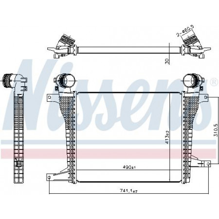 Ladeluftkühler. Ladeluftkühlerkompressor CHEVROLET CAPTIVA OPEL ANTARA A 2.0D-2.2D 12.10- OPEL ANTARA (L07), Crossover, 05.2006 - Nissens 961124