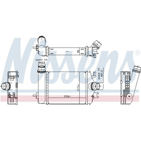 Interkoeler. compressor Intercooler RENAULT CAPTUR II CLIO V 1.0-1.0LPG 06.19- Nissens 961313