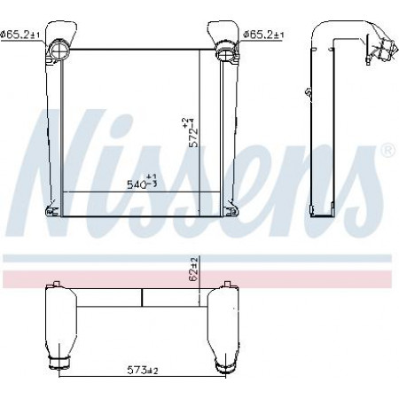 Intercooler. compressore Il dispositivo di raffreddamento dell'aria di mandata è adatto. MAN M 2000 L D0826LFL03-D0836LFL06 03.95- Nissens 961331