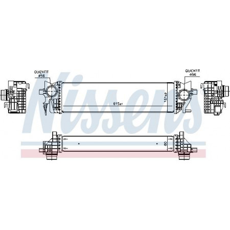 Air cooler intake Intercooler VOLVO S60 III S90 II V60 I ​​V60 II V90 II XC60 II XC90 II 2.0-2.0D-2.0H 09.14- VOLVO S60 III (224), 02.2019 - Nissens 96133