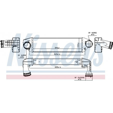 Ladeluftkühler. Ladeluftkühlerkompressor BMW X3 E83 2.0D-3.0D 09.05-12.11 BMW X3 (E83), Crossover, 01.2003 - 12.2011 Nissens 96129