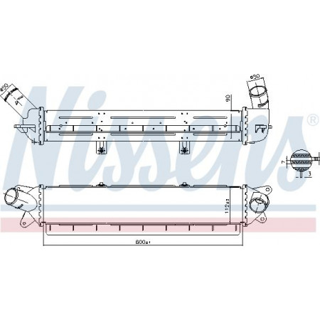 Admisie racitor de aer Intercooler HYUNDAI KONA 1.6 06.17- HYUNDAI KONA (OS, OSE, OSI), Crossover, 06.2017 - Nissens 961242