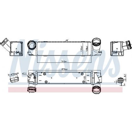 Ladeluftkühler. Ladeluftkühlerkompressor BMW 1 E82 1 E88 3 E90 3 E91 3 E92 3 E93 Z4 E89 3.0 03.06-08.16 BMW Z4 ROADSTER II (E89), Roadster, 02.2009 - 08.2016 Nissens 96336