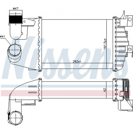 Intercooler. Intercooler compressor OPEL ASTRA H ASTRA H CLASSIC ASTRA H GTC ZAFIRA B ZAFIRA B-MINIVAN 1.7D 02.07- OPEL ASTRA H CLASSIC (A04), Sedan, 02.2007 - Nissens 96370