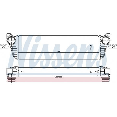 Intercooler. compresor Intercooler MERCEDES VIANO W639 VITO - MIXTO W639 VITO W639 2.2D 07.10- MERCEDES-BENZ VIANO (W639), Dubita, 09.2003 - Nissens 96261