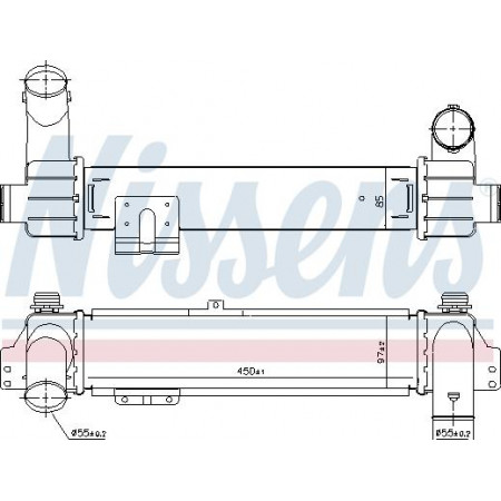 Ladeluftkühler. Ladeluftkühlerkompressor KIA SORENTO I 2.5D 08.02-12.11 KIA SORENTO I (JC), Crossover, 08.2002 - Nissens 96215