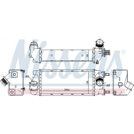 Intercooler. Intercooler compressor FIAT PANDA 0.9-0.9CNG-1.3D 02.12- FIAT PANDA III (312_, 319_), Hatchback, 02.2012 - Nissens 96271