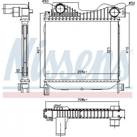 Ladeluftkühler. Ladeluftkühlerkompressor CHRYSLER VOYAGER IV 2.8D 04.04-12.08 CHRYSLER VOYAGER IV (RG, RS), Van, 09.1999 - 12.2008 Nissens 96273