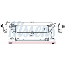 Ladeluftkühler. Kompressor Ladeluftkühler FIAT 500L TIPO 0.9-1.6D 09.12- FIAT TIPO (356_), Tourismus, 03.2016 - Nissens 96272