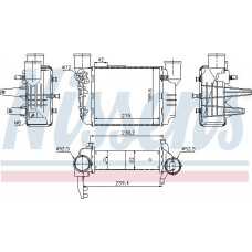 Ladeluftkühler. Kaltluftkompressor AUDI A 4 - S 4 00 - 1.8 20V Turbo Benz. Aut. A - C J MEX A - A AUDI A4 III (8EC, B7), Limousine, 11.2004 - 06.2008 Nissens 96709