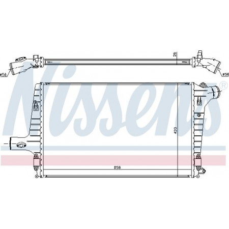 Interkoeler. koudeluchtcompressor AUDI A 6 - S 6 97 - 2.5 TDI Diesel Auto. A - C - - P - A AUDI A3 (8L1), Hatchback, 09.1996 - 09.2006 Nissens 96706