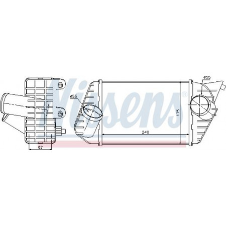 Interkoeler. compressor FIAT luchtkoeler 01 - 1.9 JTD Diesel MA - C - - A - A FIAT STILO (192_), Hatchback, 10.2001 - 11.2010 Nissens 96700
