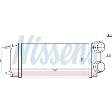 Interkoeler. koeler luchtinlaatcompressor CITROEN C4 1.6 HDI 04 - CITROEN C4 Grand Picasso I (UA_), Dubita, 10.2006 - 12.2013 Nissens 96718
