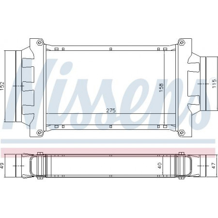 Intercooler. compresor racitorul de aer MINI Cooper S 01 - 16 i 16V Turbo Benz. M A - C P - A MINI Cooper I (R52), Sabrioleta, 04.2004 - 07.2008 Nissens 96777