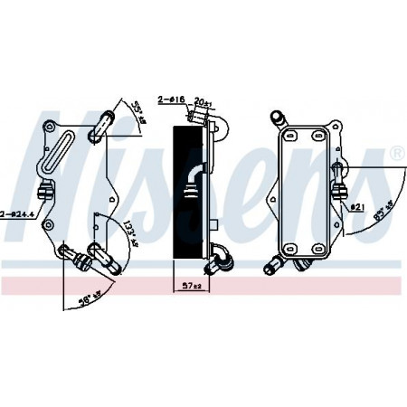 Ölkühler. Automatikgetriebe Ölkühler AUDI A6 C7 A7 2.0-3.0D 10.10-09.18 AUDI A6/S6 IV (4G2, 4GC, C7), Limousine, 11.2010 - 09.2018 Nissens 90942