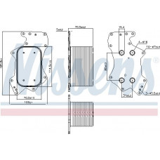 Enfriador de aceite. aceite de motor Enfriador de aceite AUDI A4 ALLROAD B8 A4 B8 A5 A6 ALLROAD C6 A6 C6 Q5 Q7 PORSCHE CAYENNE VW PHAETON TOUA AUDI A5 (8T3), Compartimento, 06.2007 - 01.2017 Nissens 90911