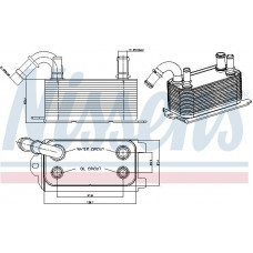 Oliekoelradiator. automatische versnellingsbak Oliekoeler VOLVO S60 II S80 II V60 I ​​V70 III XC60 I XC70 II FORD C-MAX II F FORD FIESTA VI (JA8), Van, 08.2008 - Nissens 90661